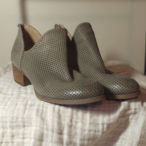 Muted green Sofft ankle boot